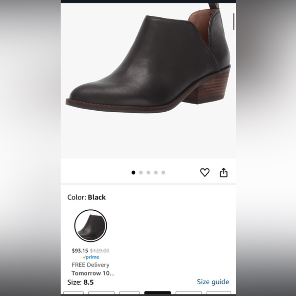 Lucky Brand Women's Fayth2 Bootie / Boot Size 8.5 Black - Picture 8 of 9